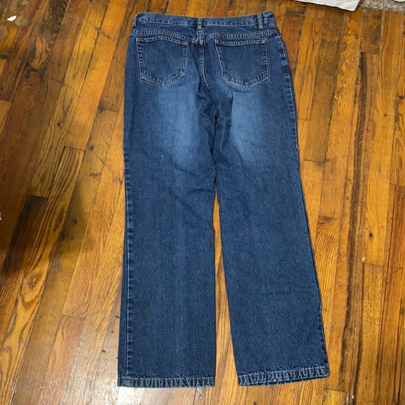 Eddie Bauer Floral Lined Straight Leg Jeans - Picture 6 of 6